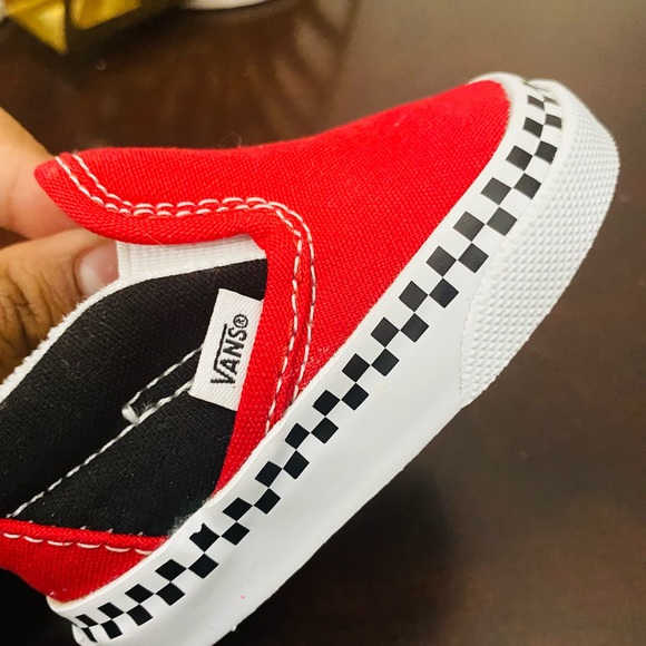 Vans Other - Red Black and White infant vans size 2